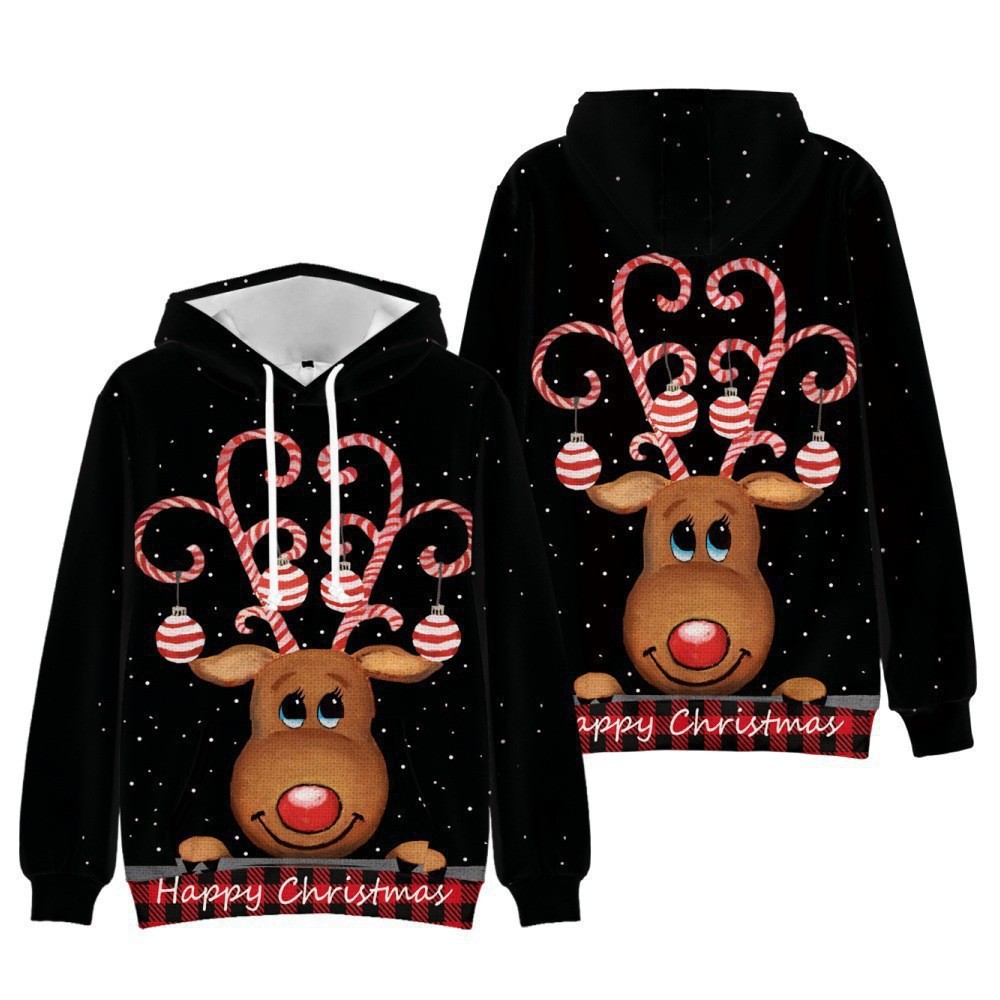 Women's Fashion Printed Hooded Sweatshirt