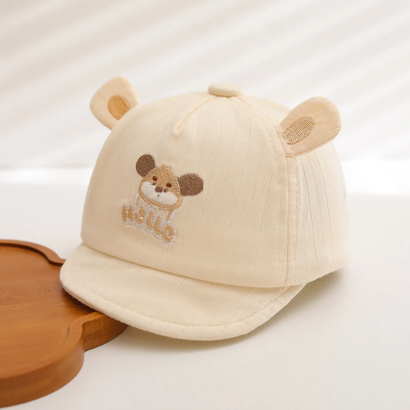 Summer Children's Hello Embroidered Cartoon Animal Baseball