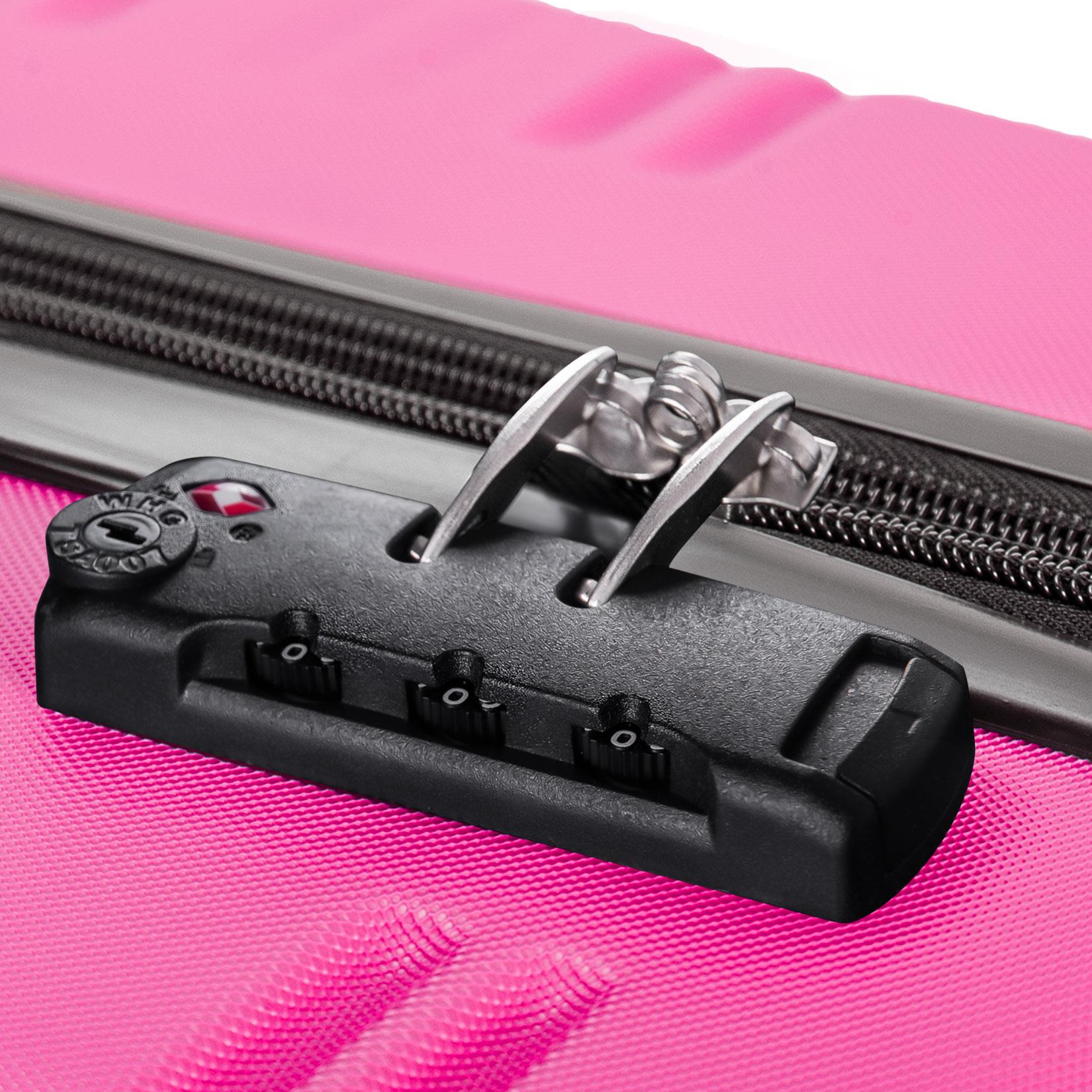 3 Piece Set Of Suitcases, Hard Shell Trolley Cases With TSA Locks 20 Inches 24 Inches 28 Inches — foto 6