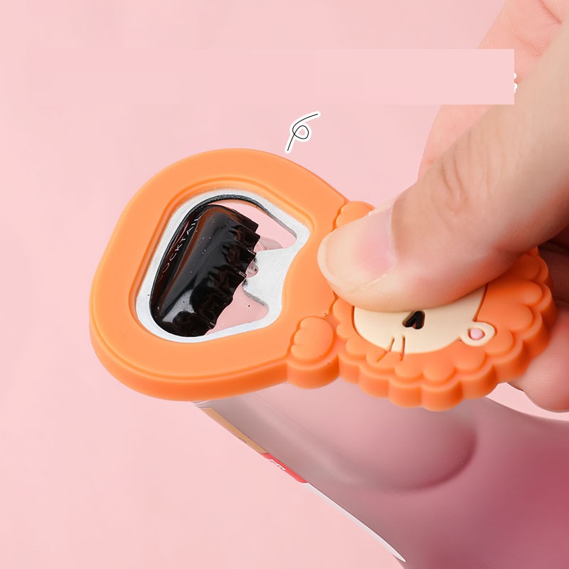 Creative Multi-function Bottle Opener Cute Refrigerator Sticker Children's Soda Bottle Beer Opener