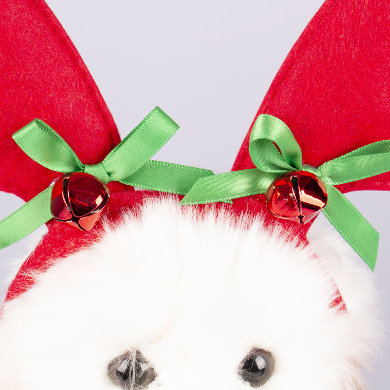 Title 11, Christmas Pet Headdress Dog Adjustable Elk Bell...