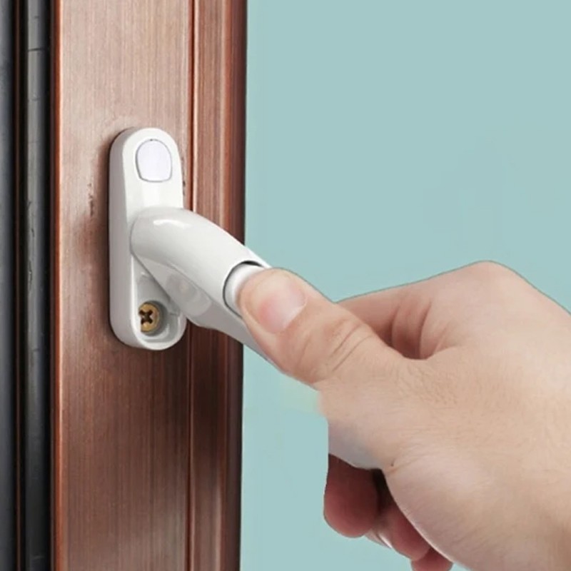 2x UPVC Universal Window Handle Inline Locking Espag Double Glazing White UK — image 5
