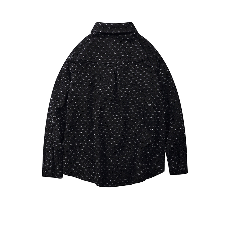 Long-sleeved Blouse With Retro Hong Kong Style Design