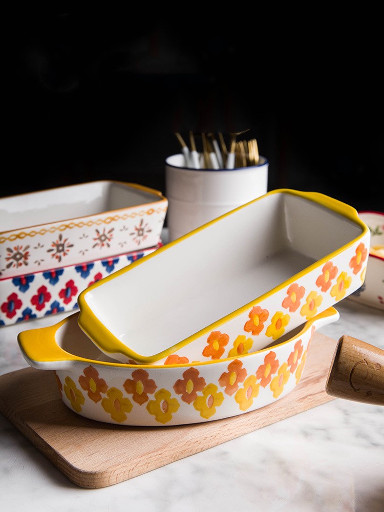 Title 1, Baked rice tray, household baking tray, western...