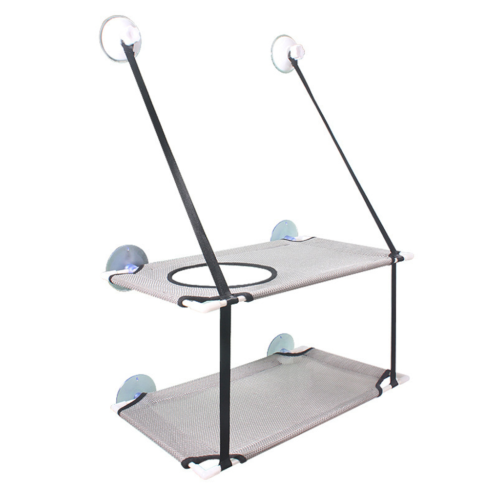 Suction Cup Double Layer Hanging Cat Litter