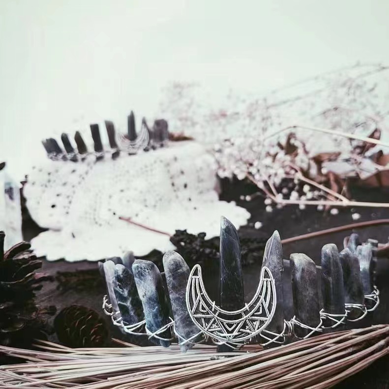 Natural Grey Labradorite Diy Headband 5 Style - Shop at LoveMi