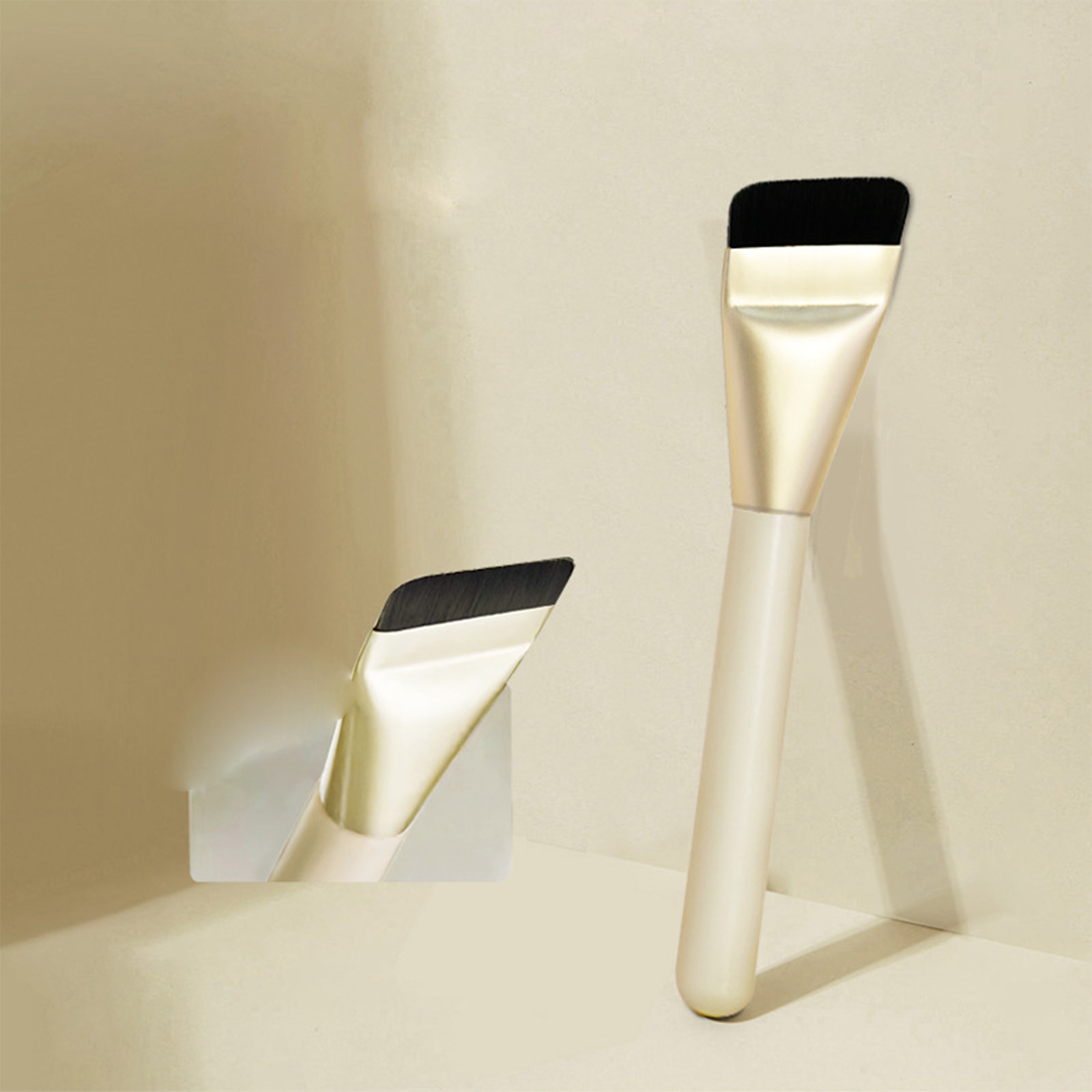 Ultra Thin Foundation Brush One Line Foundation Brush Ultra-thin Traceless Concealer Eyeliner Brush Flat Foundation Brush, Mask Brush, Makeup Spatula, Liquid Foundation Brush, Korean Cream Brush, Deli