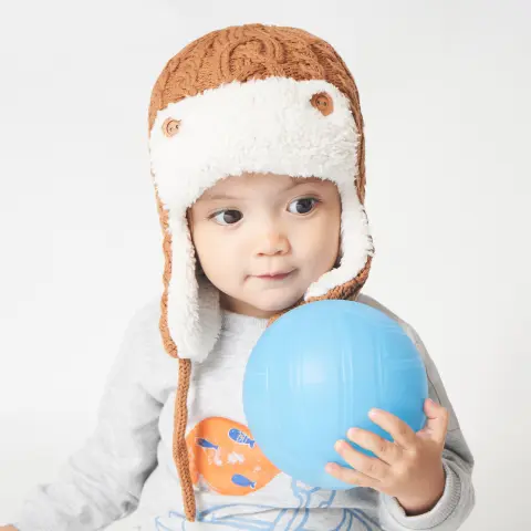 Children's Woolen Hat with Velvet Ear Protection