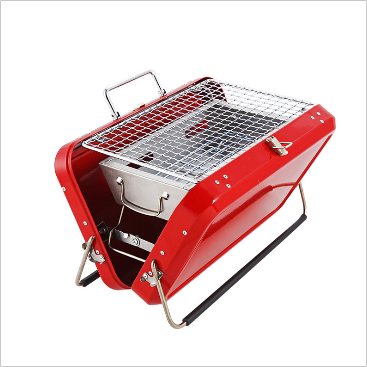 Title 3, Outdoor Portable Luggage Type Barbecue Rack