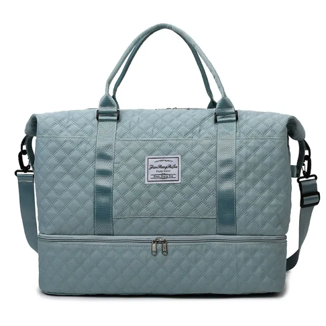 Large Capacity Totes Travel Duffle Bags Dry And Wet Separation Fitness Gym Shoulder Bag For Weekender Overnight Essentials Mommy Handbag Green - Shop at LoveMi