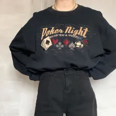 New Women's Round Neck Embroidery Loose And Slim Fashion Sweater - Black - View 1