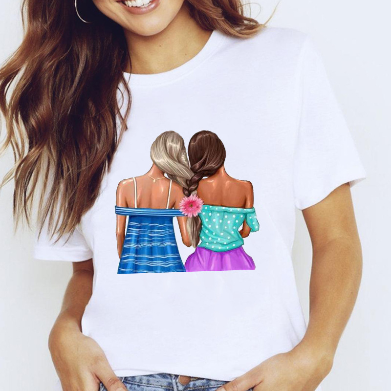 Title 7, Travel Vacation Girl Fashion Girl Print T-shirt...