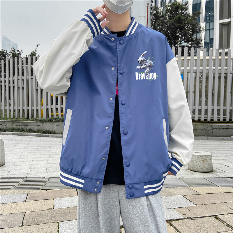Men's Casual Sports Baseball Uniform Jacket