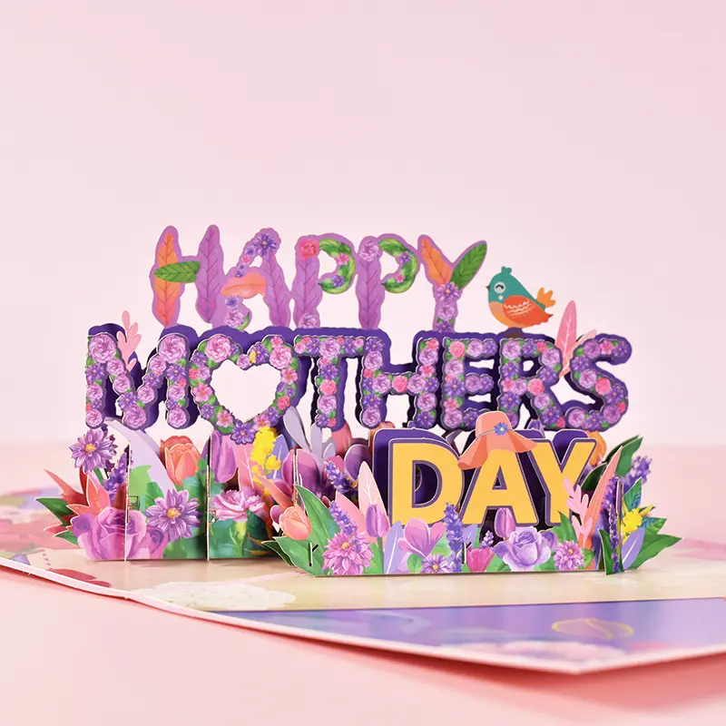 3D PopUp Flower Bouquet Cards Gifts Anniversary