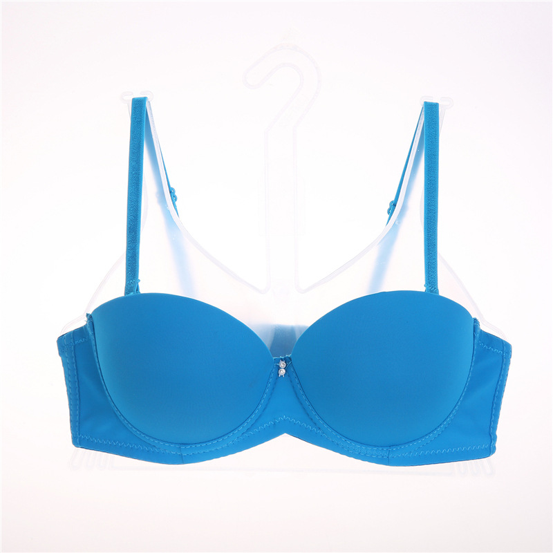 Title 8, Thick cup gathering half cup glossy girls bra. ...