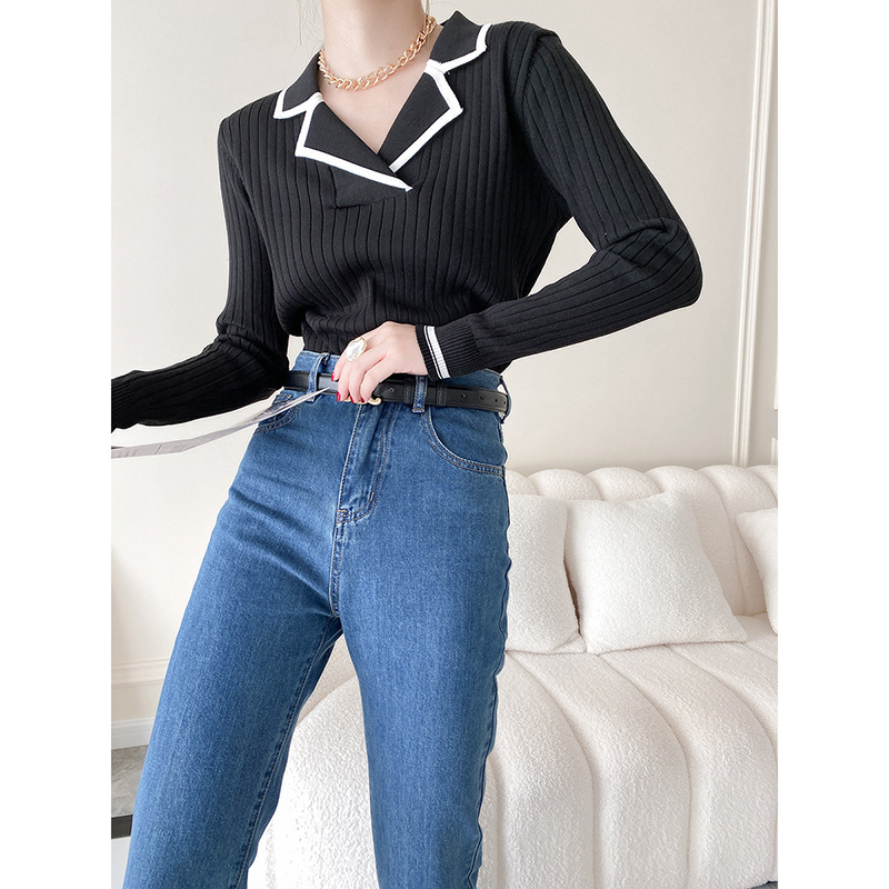Sinan Suit Long-sleeved Thin Sweater Autumn Women's Korean Version