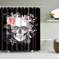 Geometric Digital Print Shower Curtain - Picture Color2 - View 1