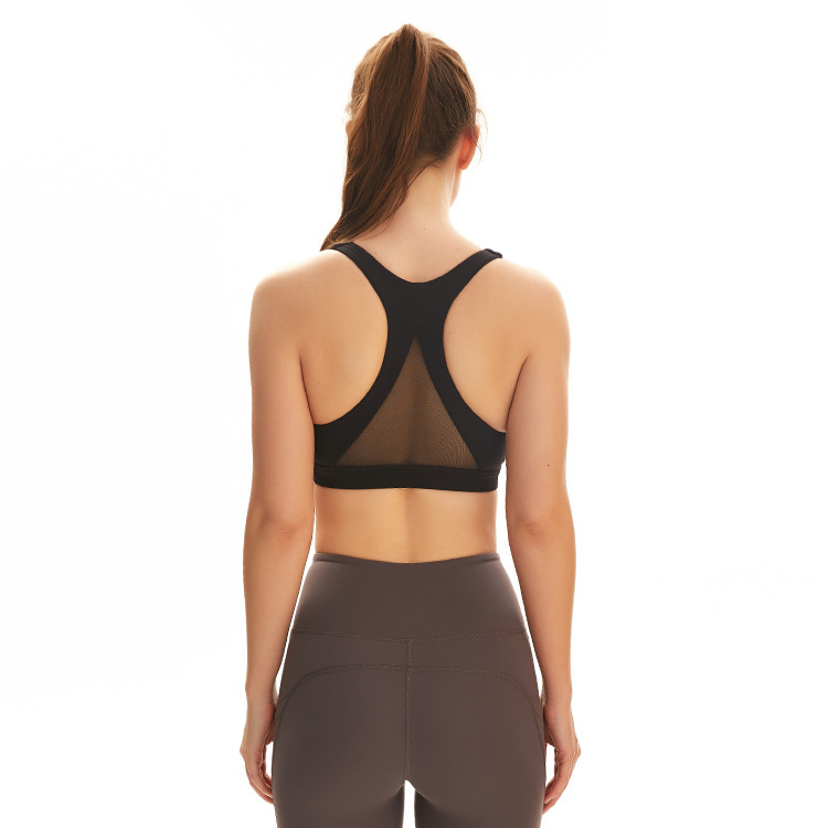 Title 5, Mesh stitching sexy back sports bra