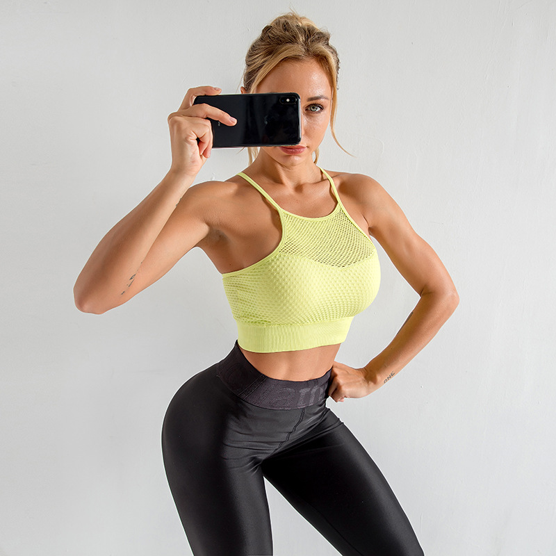 Title 3, Shockproof gathered yoga sports bra