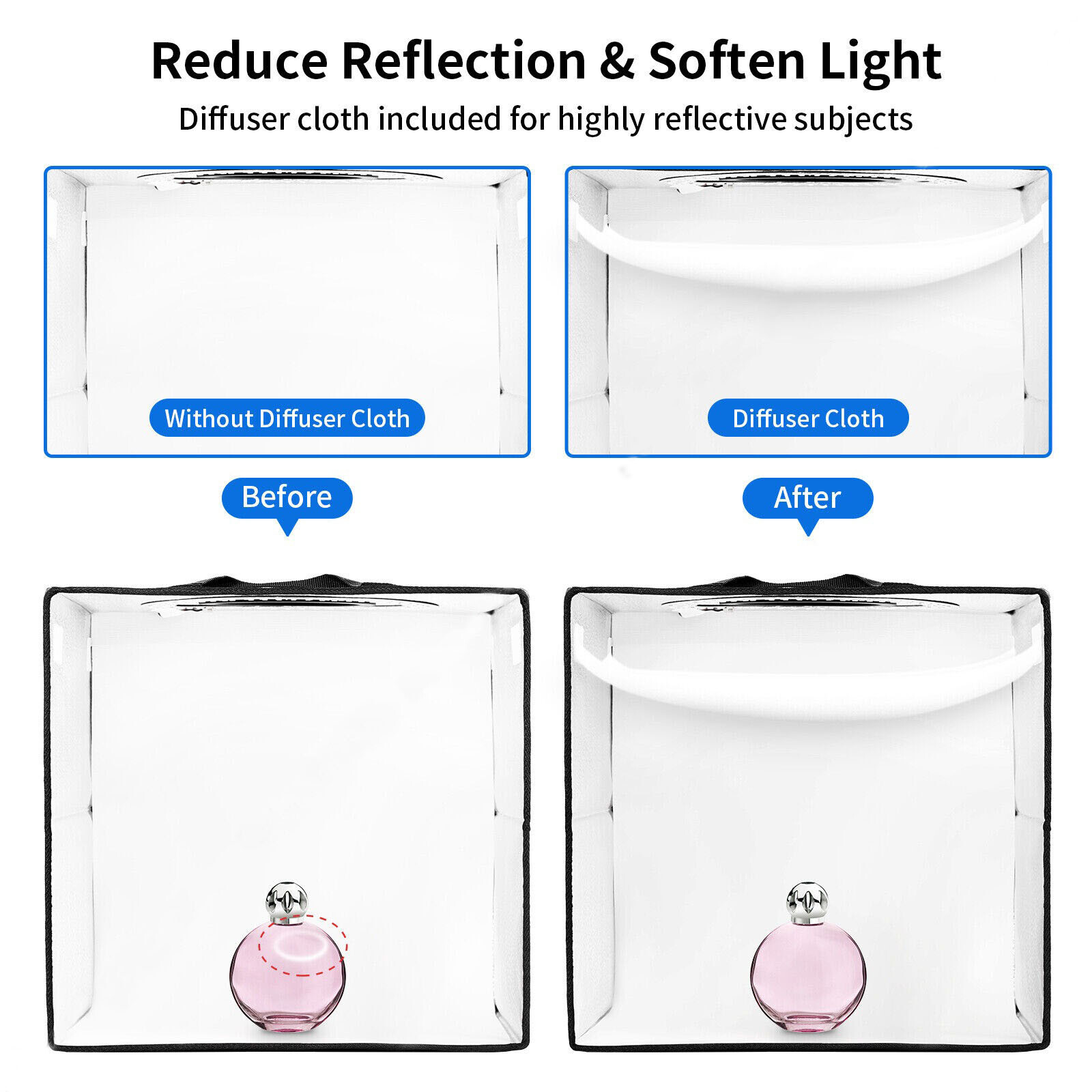 40x 40cm 144LED Portable LED Light Tent Box Bar Cube Room Studio Photography 16 — image 6