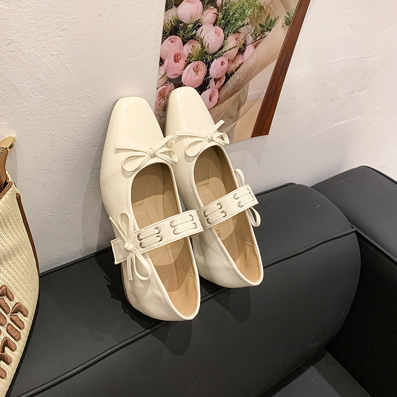 Faux Patent Mary Jane Flats, picture 4 of 5