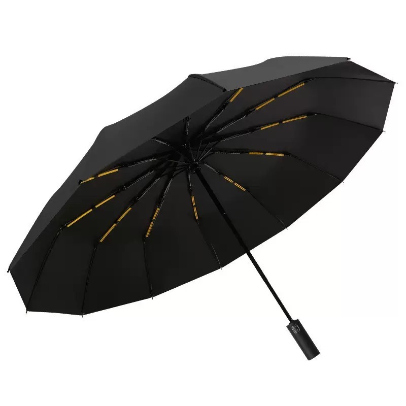 Extra Strength Foldable 24 Rods Umbrella Fully Automatic Large UV Rain Protect — image 6