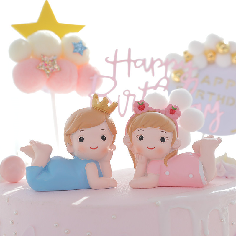 Philharmonic Allen Prince Cake Decorating Piece Resin Artifact Birthday Cute Party Decoration — foto 3