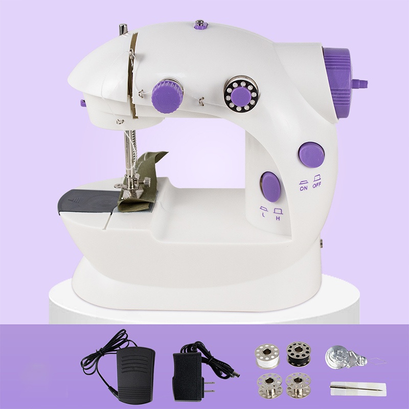 Electric Sewing Machine Portable Mini 12 Stitches Pedal Household For Beginner — image 9