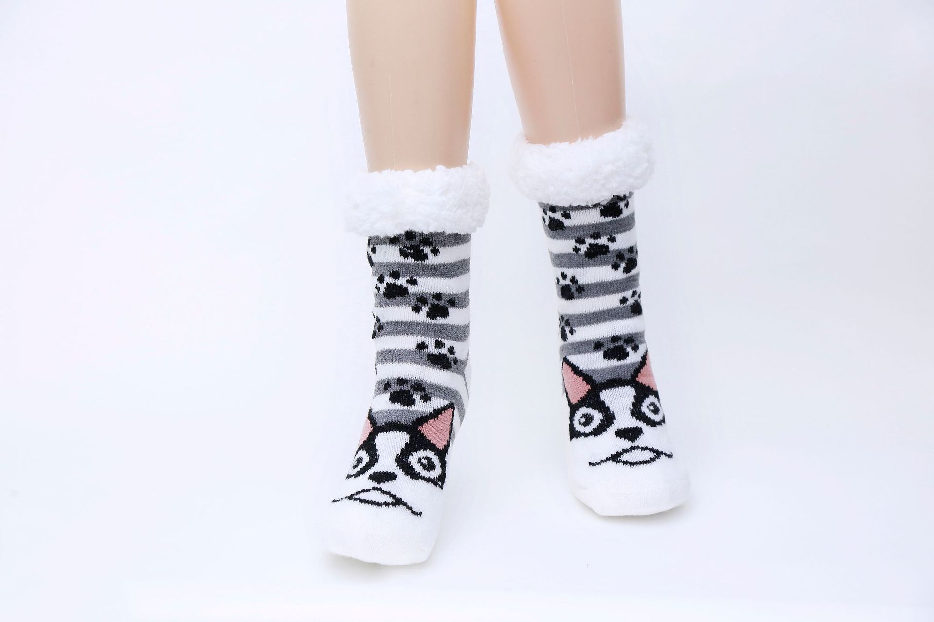 Animal Series Snow Indoor Non-slip Thickened Pair Socks Lamb Wool Warm