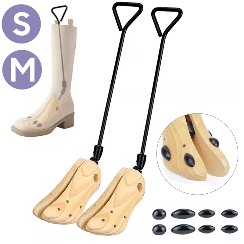 2X Mens Womens Wooden Boot Stretcher Widener Shoe For Cowboy Boots — image 5