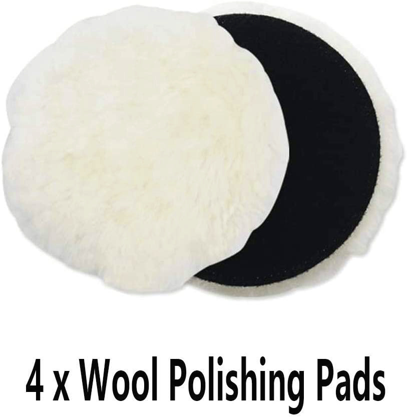 6 Inch Mirror Polished Single-sided Wool Wheel Car Beauty Waxing Thickened Wool Pad - Image 4