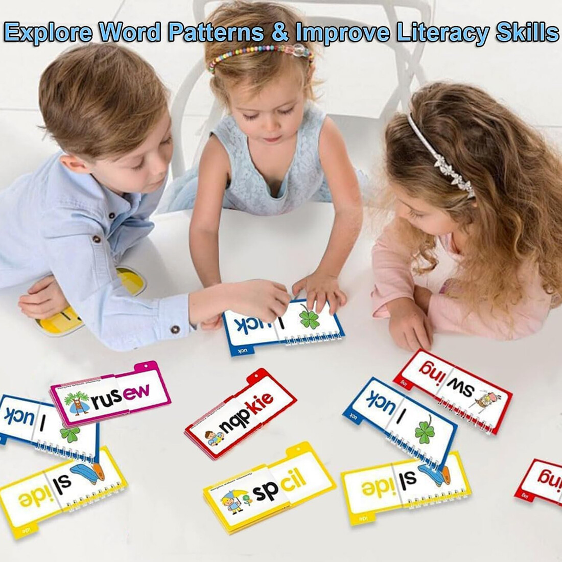 30 Read And Rhyme Flip Books,Word Families Flash Cards, Sight Word — image 2