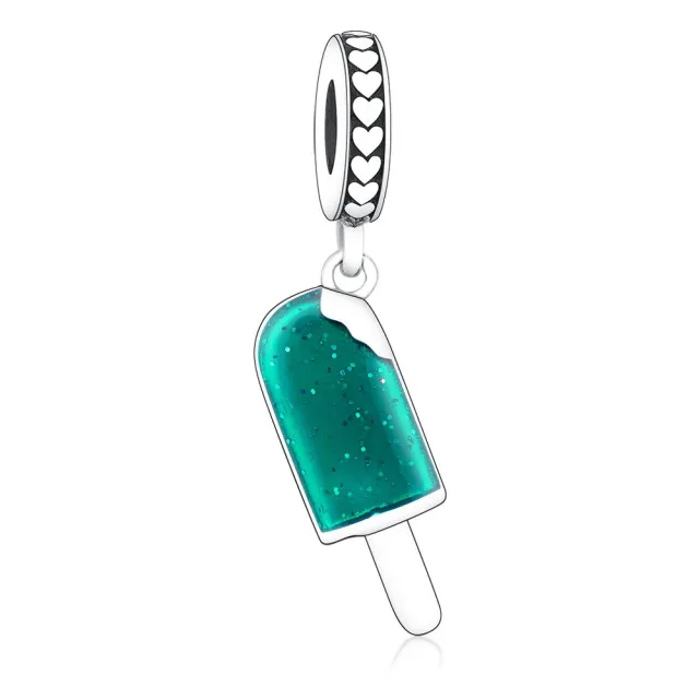 925 Sterling Silver Popsicle Pendant Bead Bracelet Silver - Shop at LoveMi