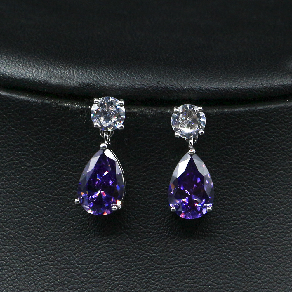 Zircon Necklace Set Minimalist Style