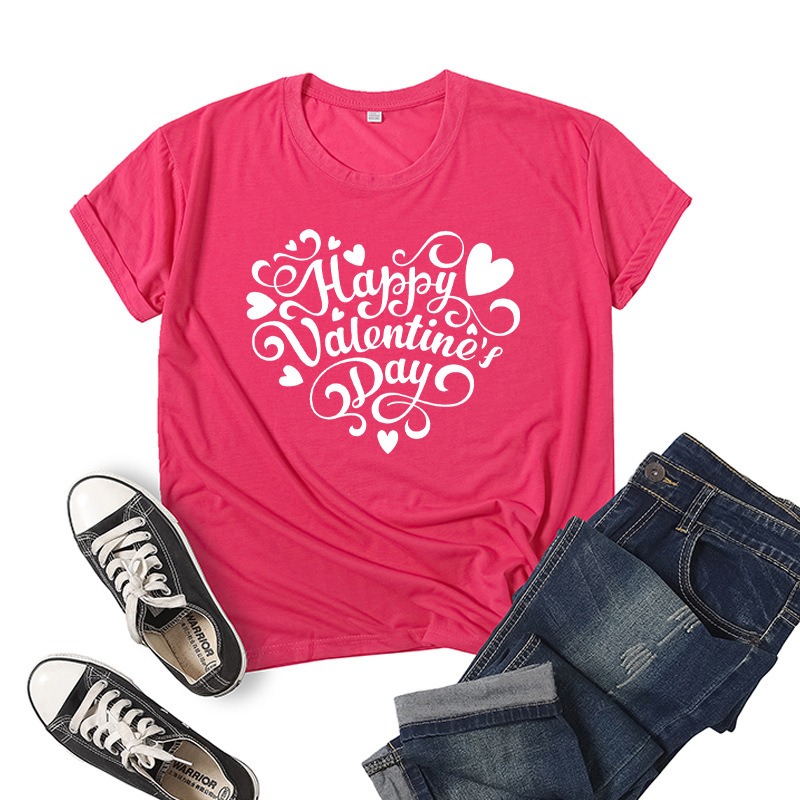 Title 14, Love Print T-shirt met korte mouwen voor heren ...