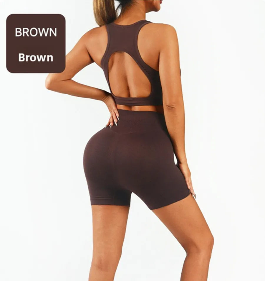 Workout Sets For Women 2 Piece High Waisted Seamless
