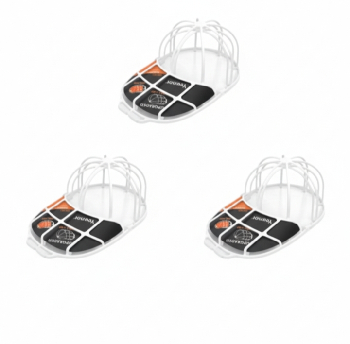 3 Pack Hat Washer Baseball Cap Cleaner Machine Washing Cage Holder Frame Net New