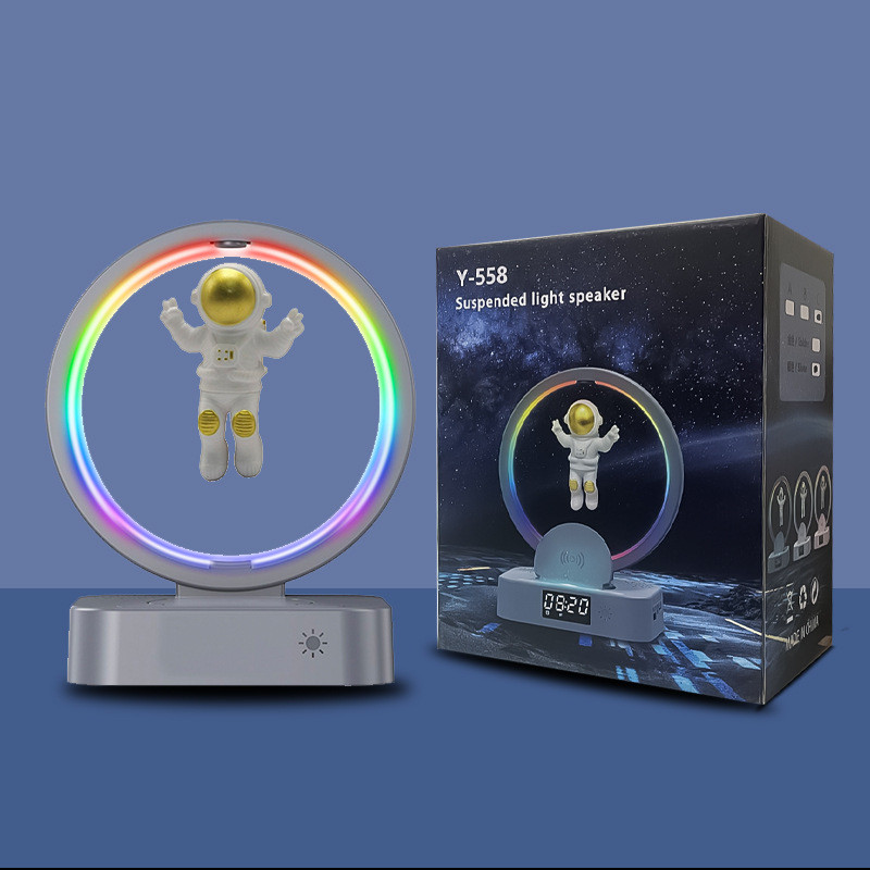 Magnetic Levitation Bluetooth Speaker RGB Astronaut Wireless Subwoofer - Picture 5 of 10