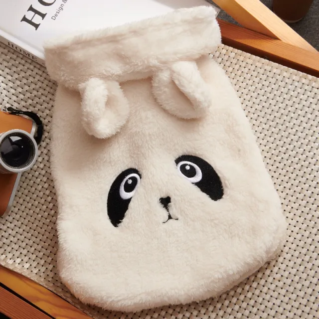Cartoon Pet Clothes With Plush And Thick Legs In Autumn And Winter White - Shop at LoveMi