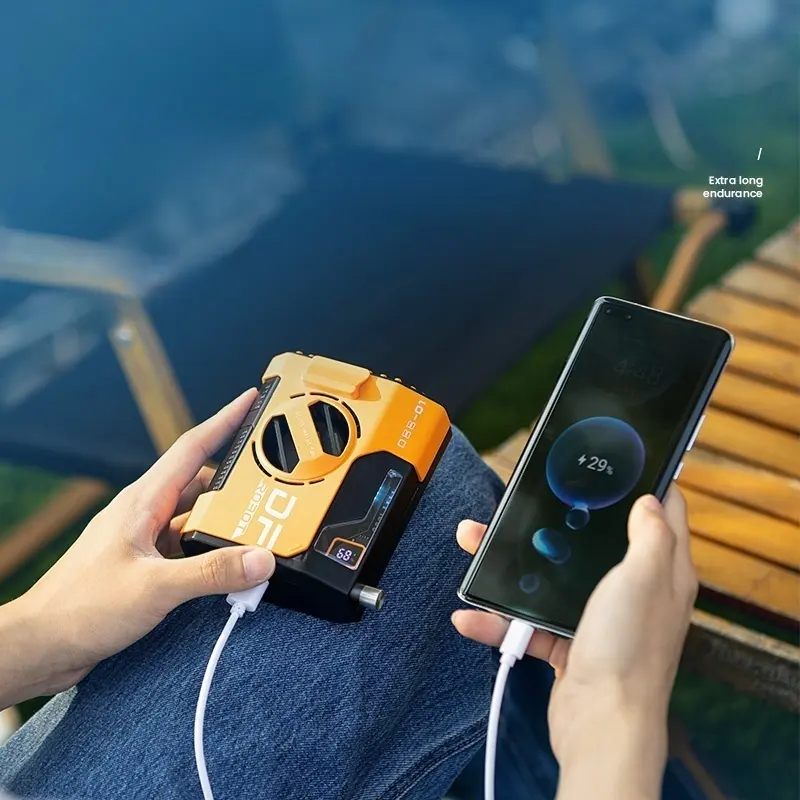 Strong Wind Outdoor Waist Hanging Fan 5000mAh