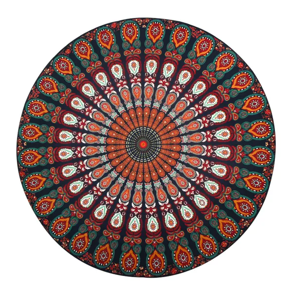 Printed Round Beach Towels And Yoga Mat
