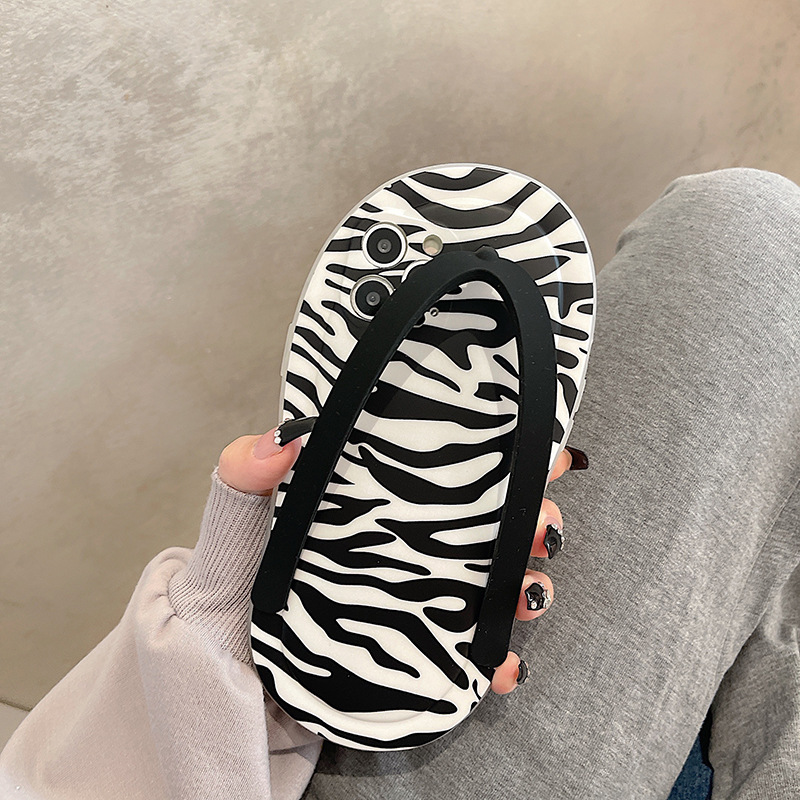 Title 4, Zebra Print Flip-flop Funny Creativity Phone Case