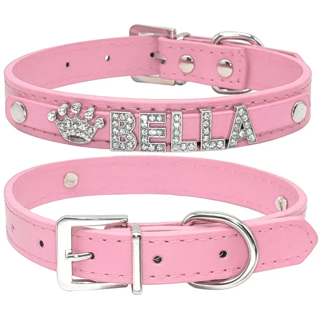 Personalized Cat Collar Rhinestone Puppy Small Dogs