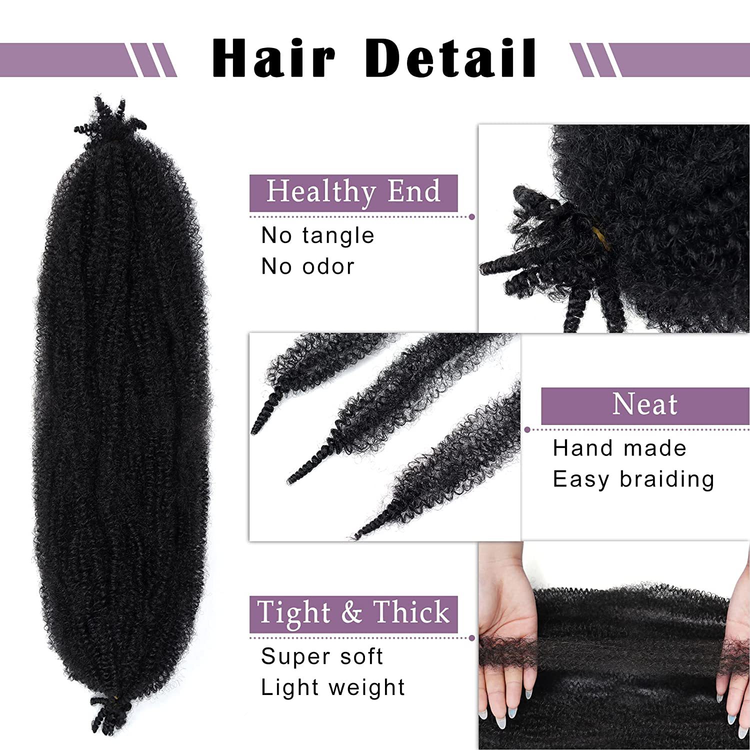 22 Inch Soft Springy Afro Twist Hair Pre-Separated Spring TwistFor Soft Faux... 4