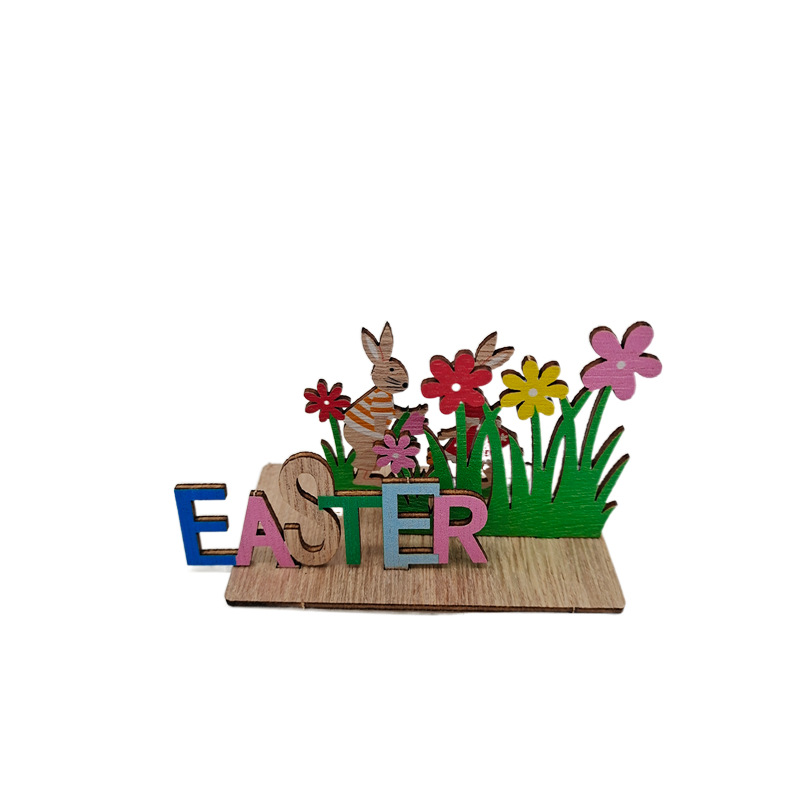 Wooden Easter Home Decoration Ornaments
