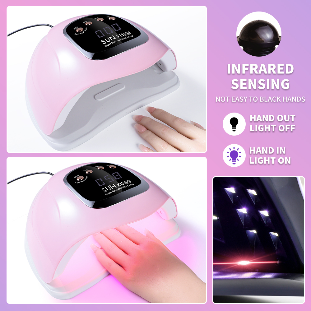 UV LED Nail Lamp, Professional Nail Dryer For Gel Polish Curing - 4 Timer Settings, Fast Drying For Fingers And Toes, Home Salon Manicure Light 5