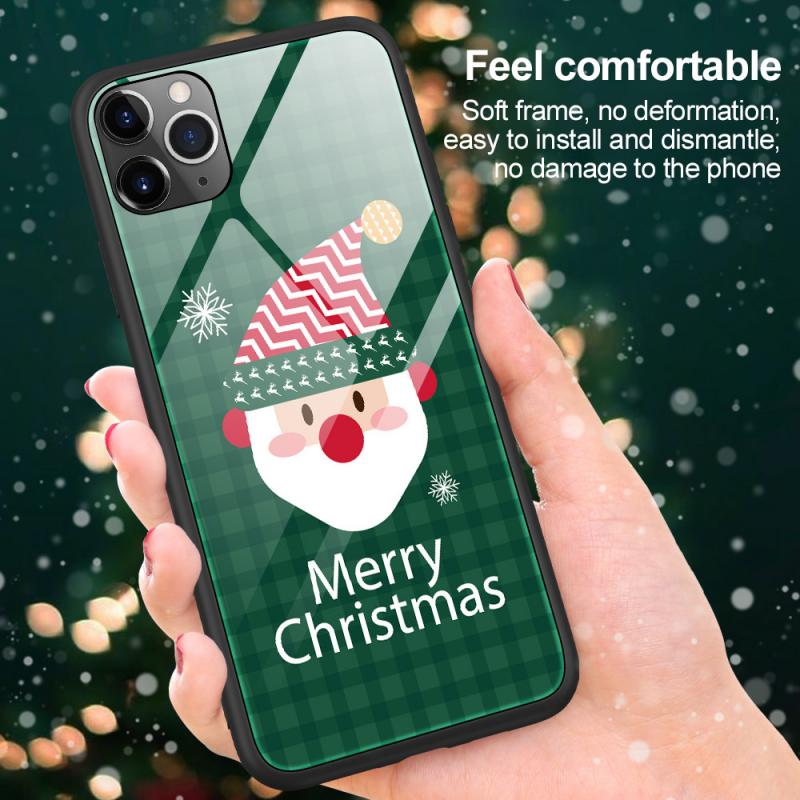 Title 7, Temperli cam koruyucu kapak Noel telefon kılıfı