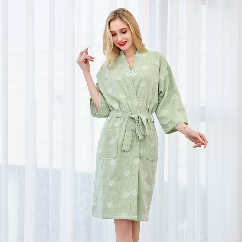 Title 4, Double Gauze Yukata Jacquard Couple Nightgown