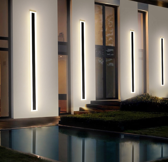 80cm LED Wall Light Acrylic Long Strip Lamp Waterproof Outdoor Garden — image 3