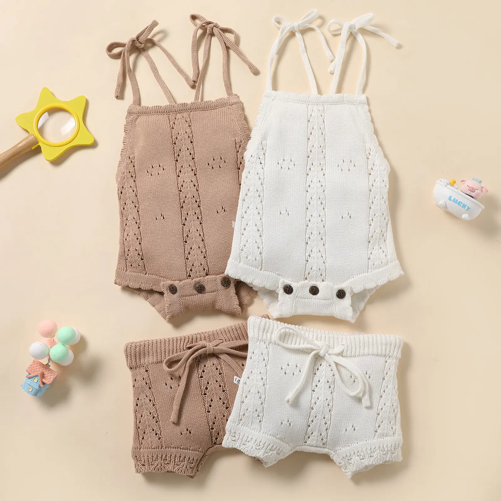 Baby Cotton Universal Four Seasons Cartoon Pants Set